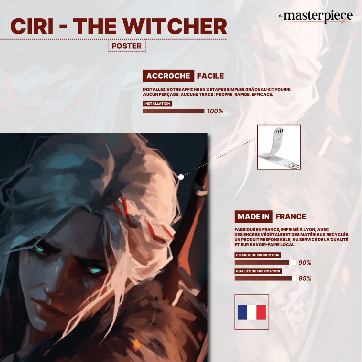 Ciri - The Witcher - themasterpiece poster themasterpiece