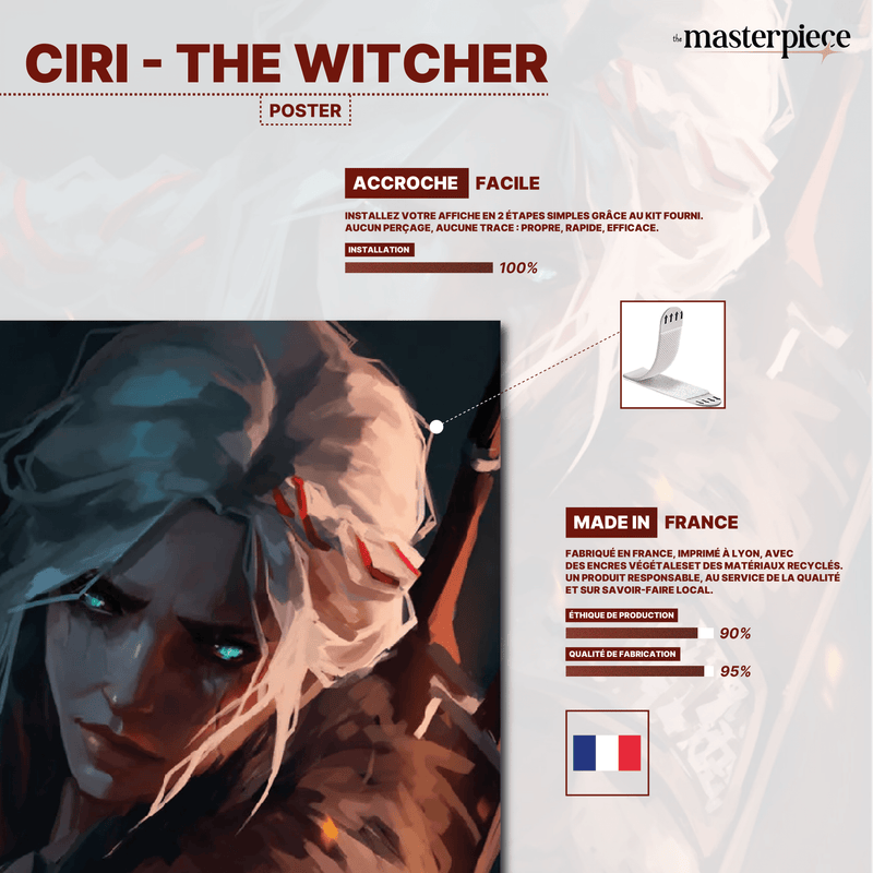 Ciri - The Witcher - themasterpiece poster themasterpiece