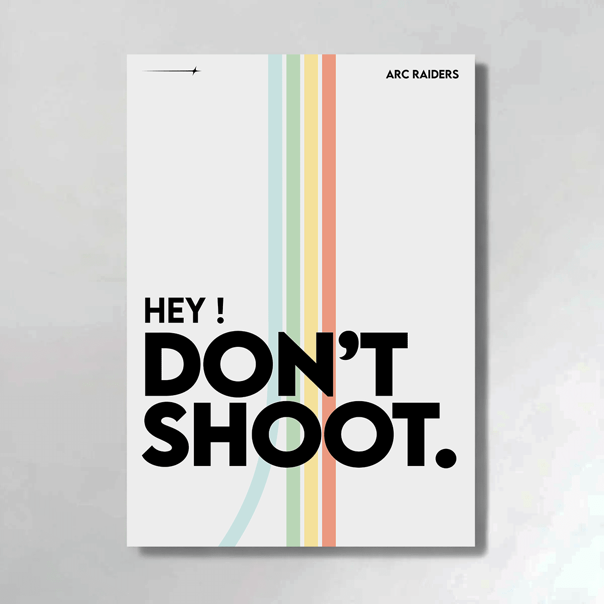 Friendly ? - ARC RAIDERS - WHITE - themasterpiece poster themasterpiece