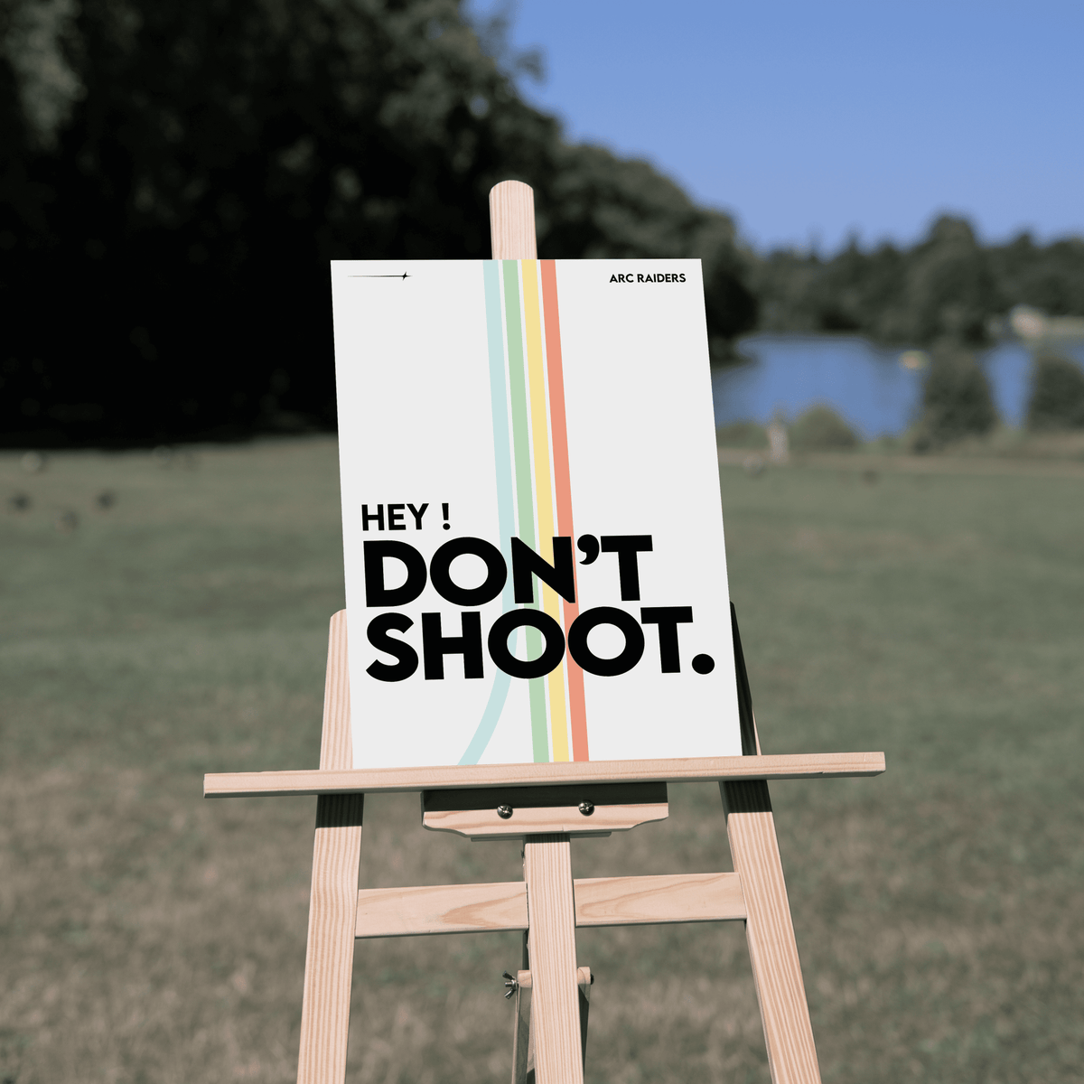 Friendly ? - ARC RAIDERS - WHITE - themasterpiece poster themasterpiece