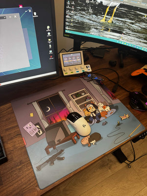 Tapis de souris en verre personnalisé