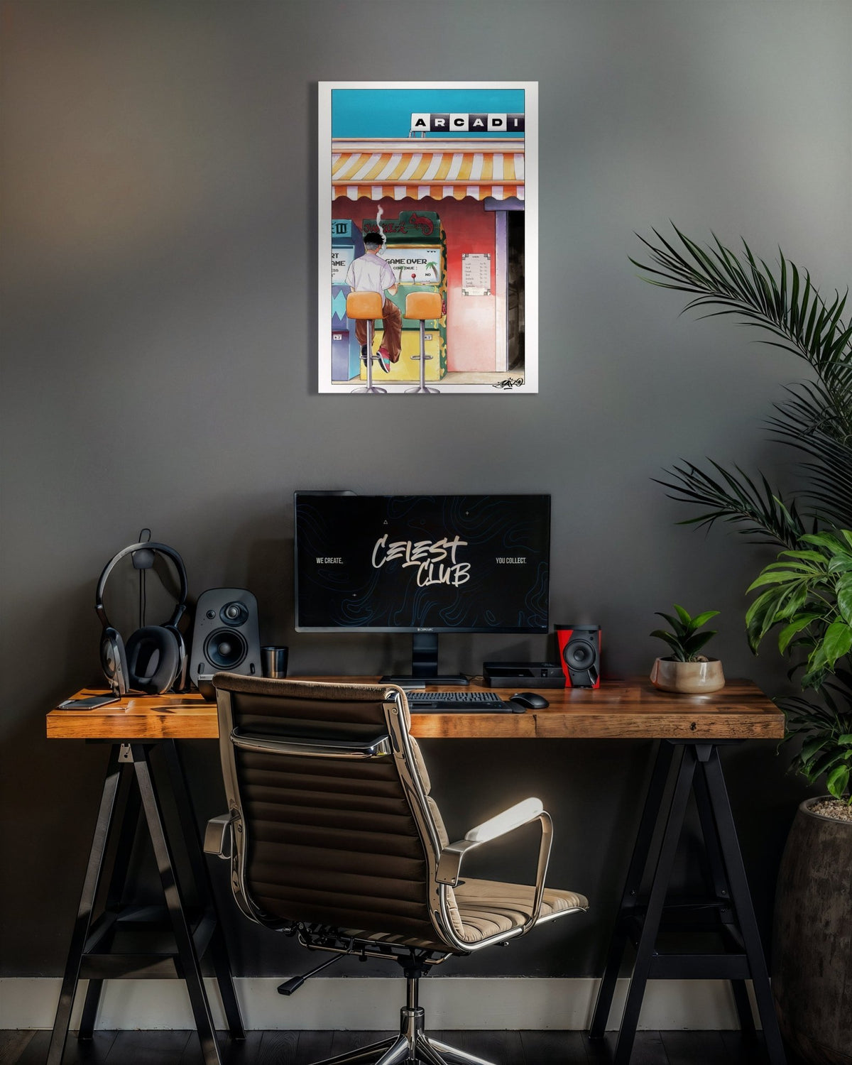 JUNGLE - Z -  Affiche en métal, Edition limitée, Exemple décoration ,poster en métal inspiré de jeux vidéo et de manga rétro.