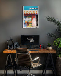 JUNGLE - Z -  Affiche en métal, Edition limitée, Exemple décoration ,poster en métal inspiré de jeux vidéo et de manga rétro.