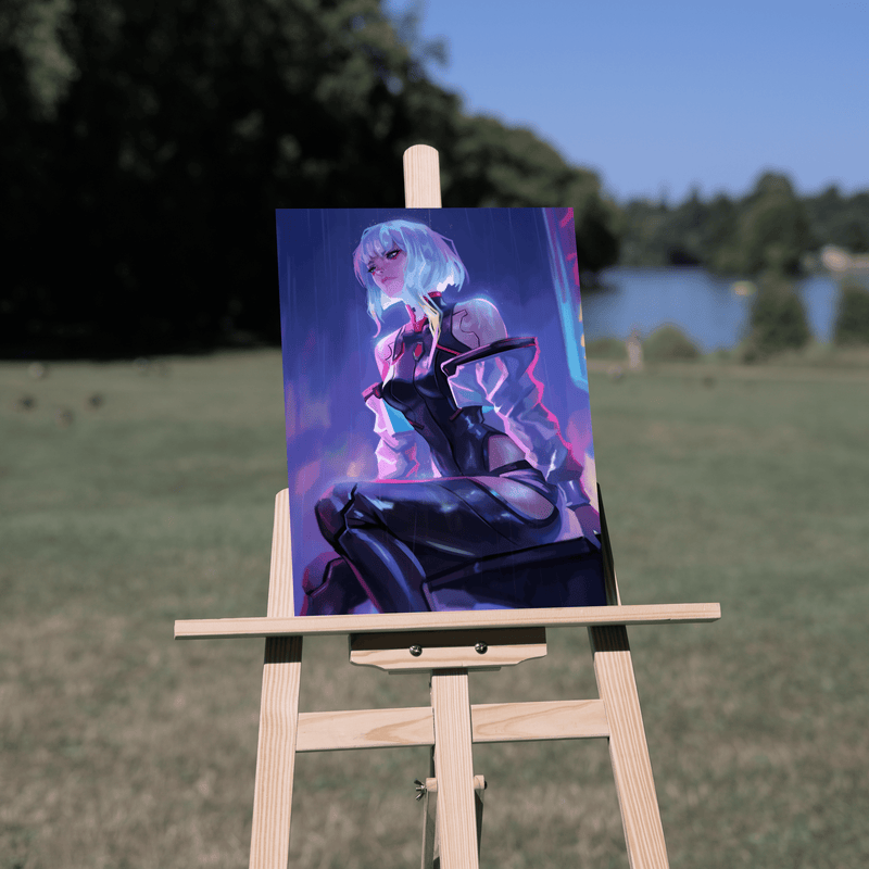 Lucy - Cyberpunk2077 - themasterpiece poster themasterpiece