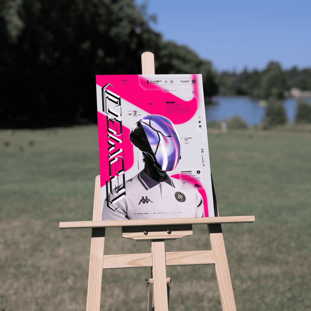 Poster en métal BDS - CYBER JERSEY - themasterpiece poster themasterpiece