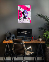 Poster en métal BDS - NEON CITY - CelestClub