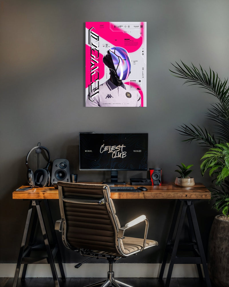 Poster en métal BDS - NEON CITY - CelestClub