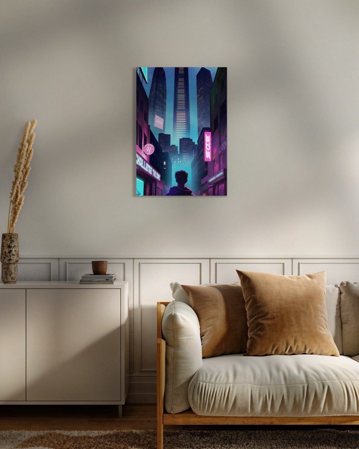 Poster en métal BDS - NEON CITY - CelestClub