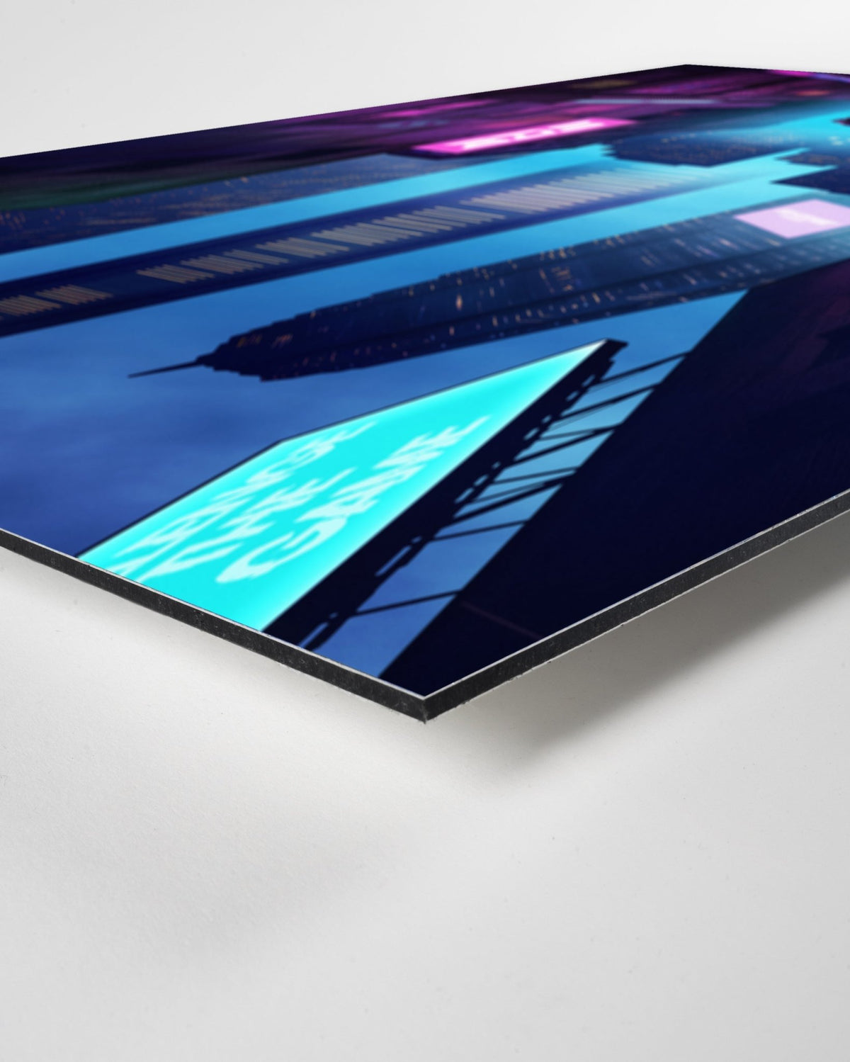 Poster en métal BDS - NEON CITY - CelestClub