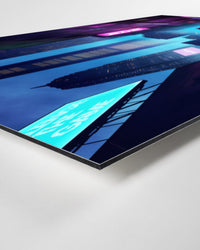 Poster en métal BDS - NEON CITY - CelestClub