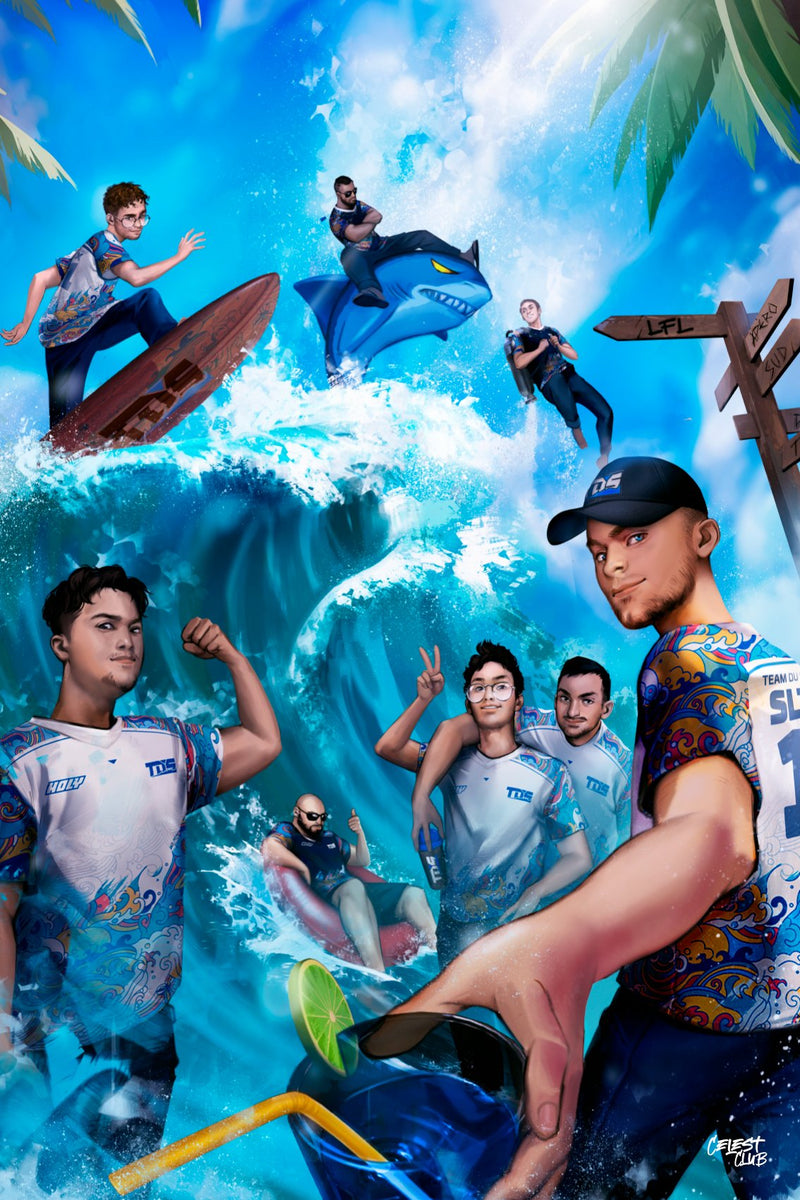 Poster en métal Team Du Sud - Le sud débarque en LFL - League of Legends - CelestClub