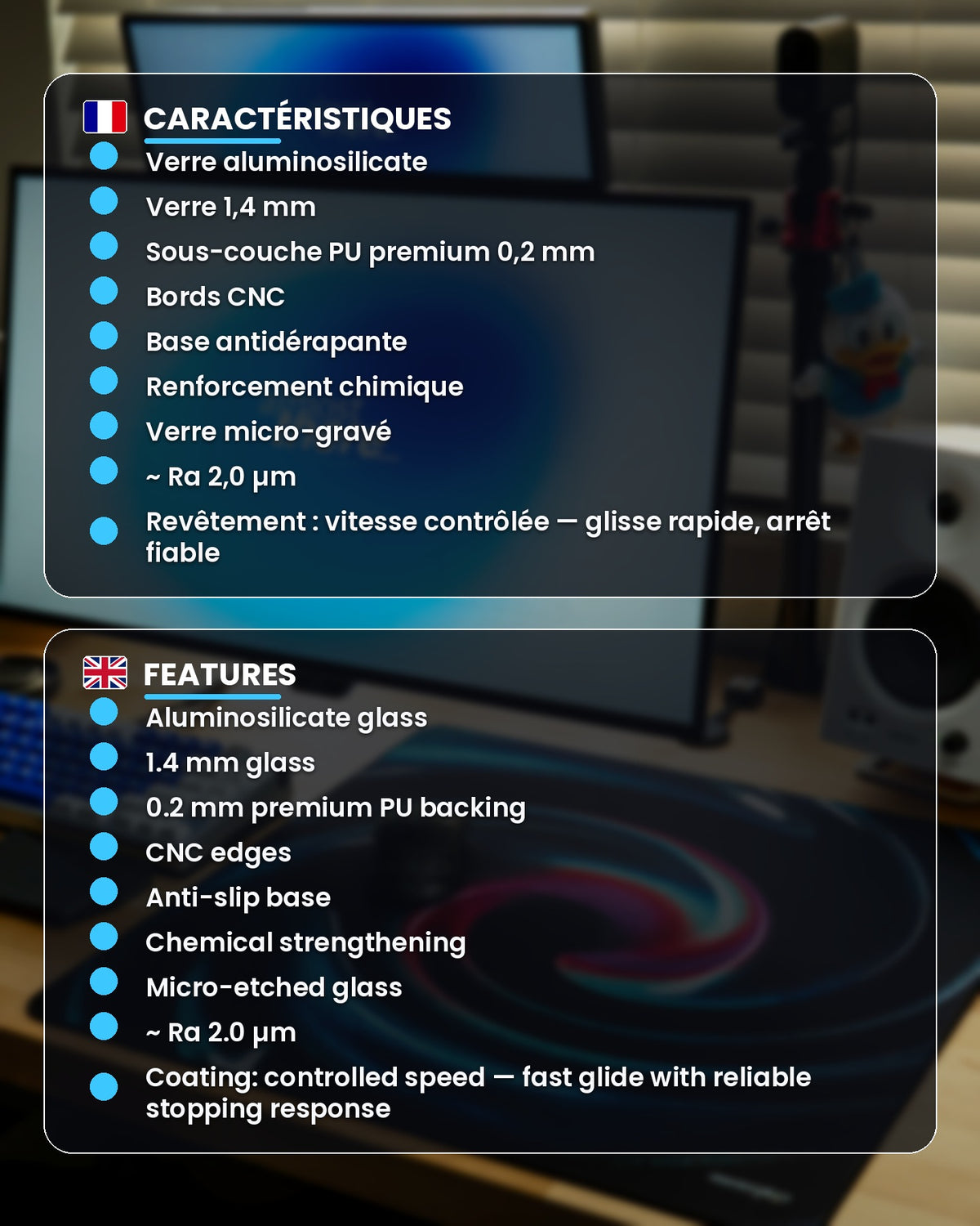 Vortex - Glass pad
